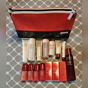 SHISEIDO Skin Care Travel Bundle - 15 Items and Bag